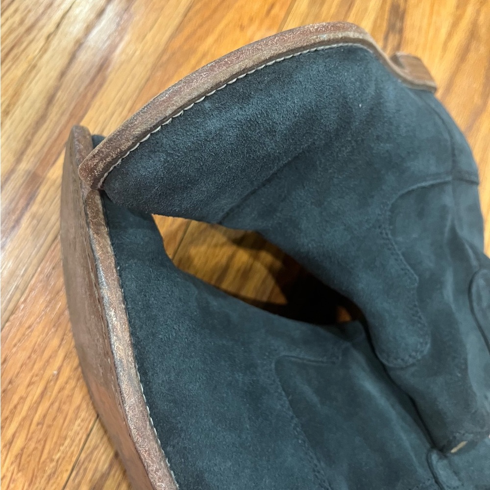 Women Isabel Marant Crisi hidden wedge ankle boot faded blacksuede,Size 37 Flaws - Picture 9 of 11